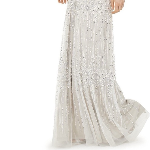 ✔️#63B Brand new with tags Adrianna Papell beaded capelet dress in I it Bscot - Picture 2 of 16